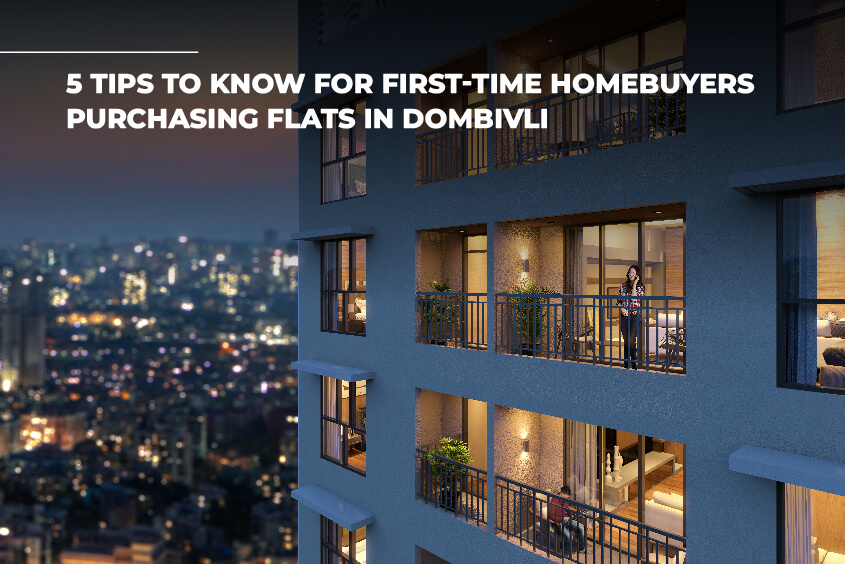 First time homebuyers purchasing flats in Dombivli, showcasing a modern residential building with illuminated balconies at night