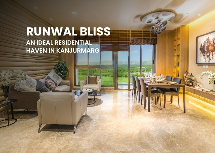 Elegant living and dining interior at Runwal Bliss Kanjurmarg